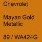 Preview: Chevrolet, Mayan Gold Metallic, 89 / WA424G.